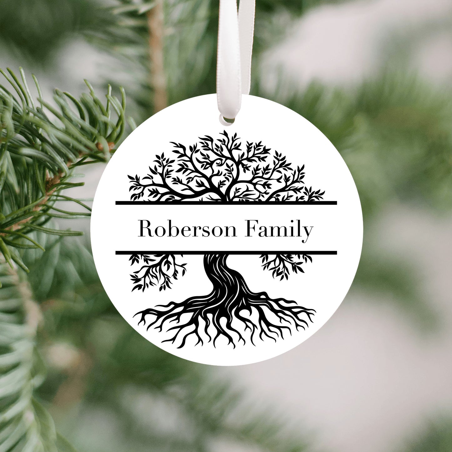 Personalized Family Christmas Tree Ornament