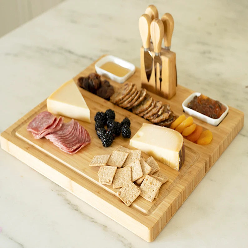 Personalized Charcuterie Board, Bamboo Kitchen Decor