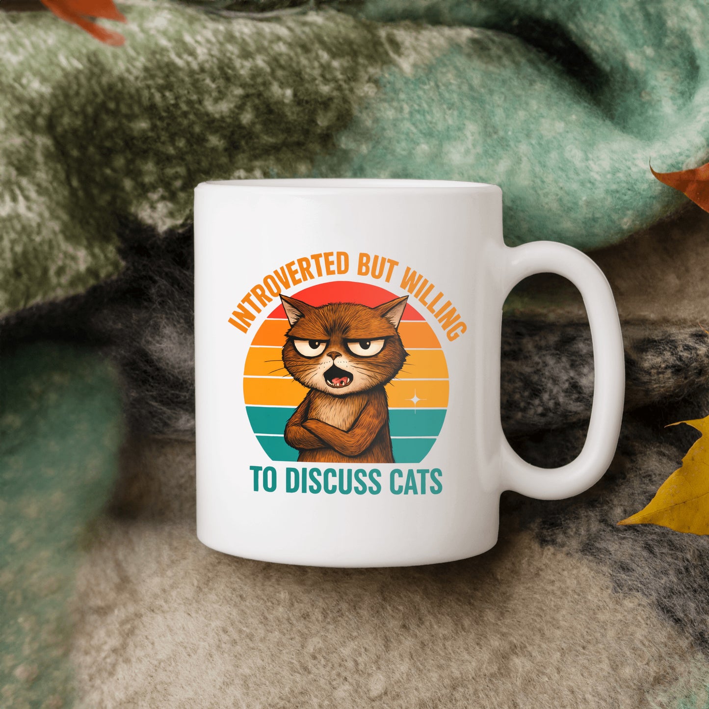 Funny Cat Gift, Humorous Feline Mug
