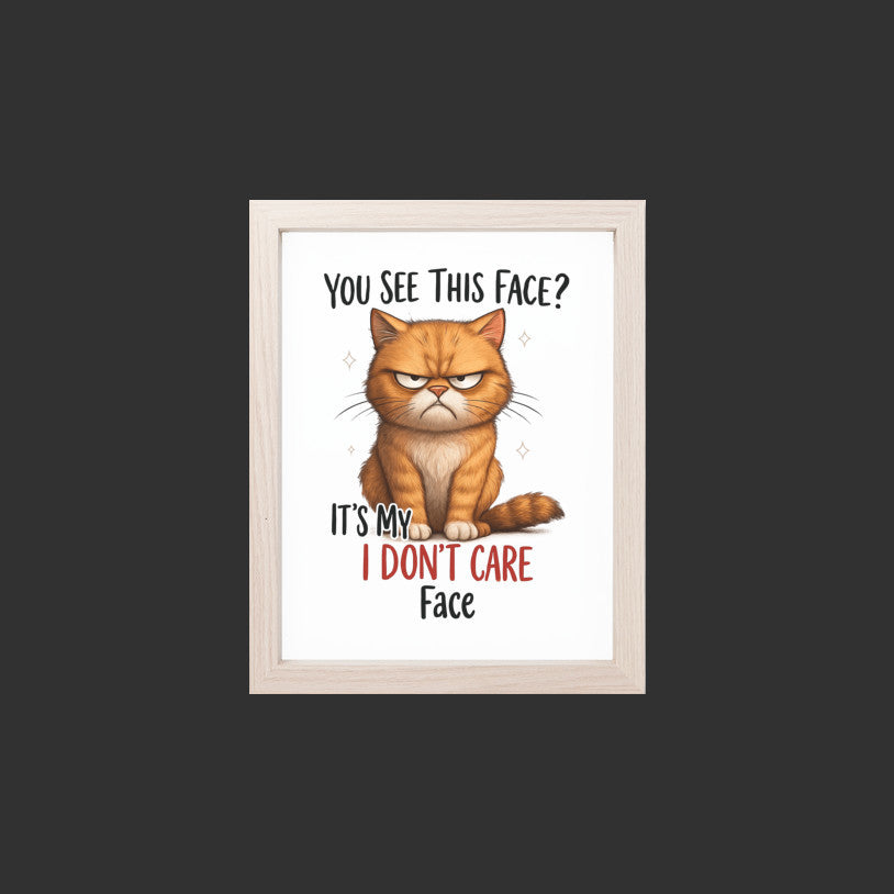 Funny Cat Art Print, Feline Humorous Gift