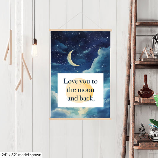 Love You to the Moon and Back Canvas