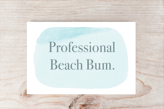 Beach Bum 4x6 Canvas