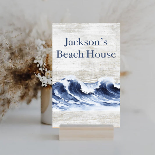 Custom Beach House Sign