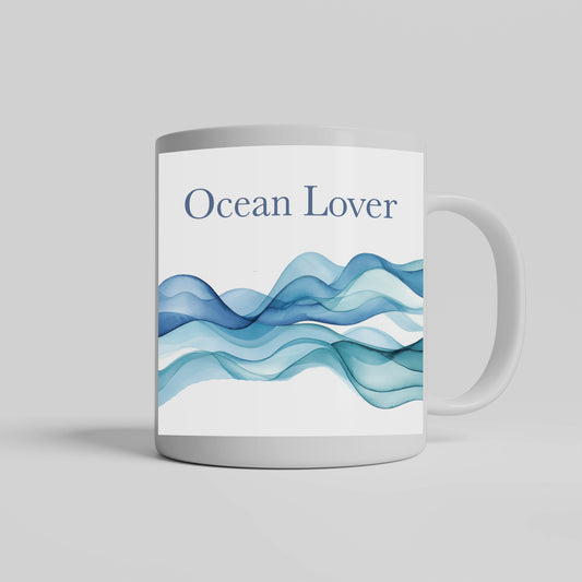 Ocean Lover Mug, Beach Drinkware