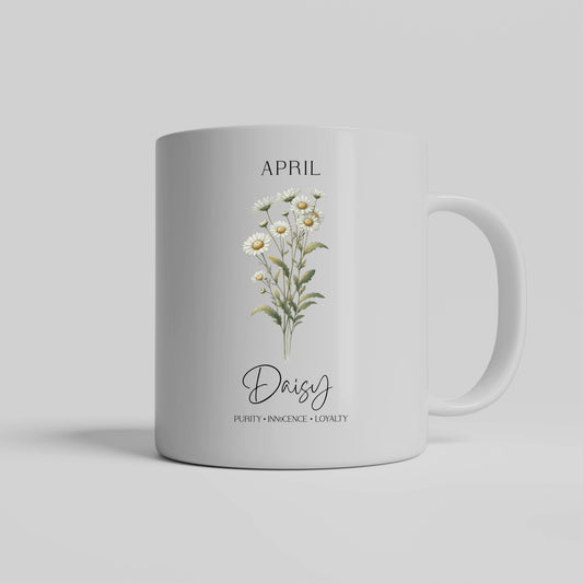 April Birth Month Ceramic Mug