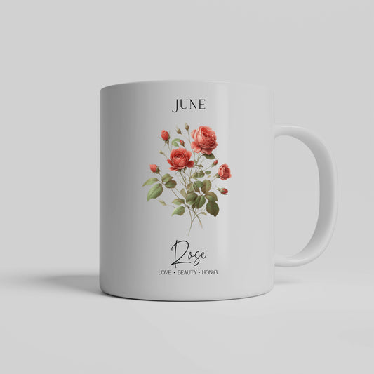 June Birth Month Ceramic Mug