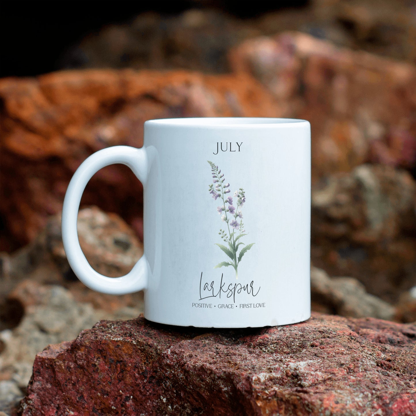 July Birth Month Ceramic Mug