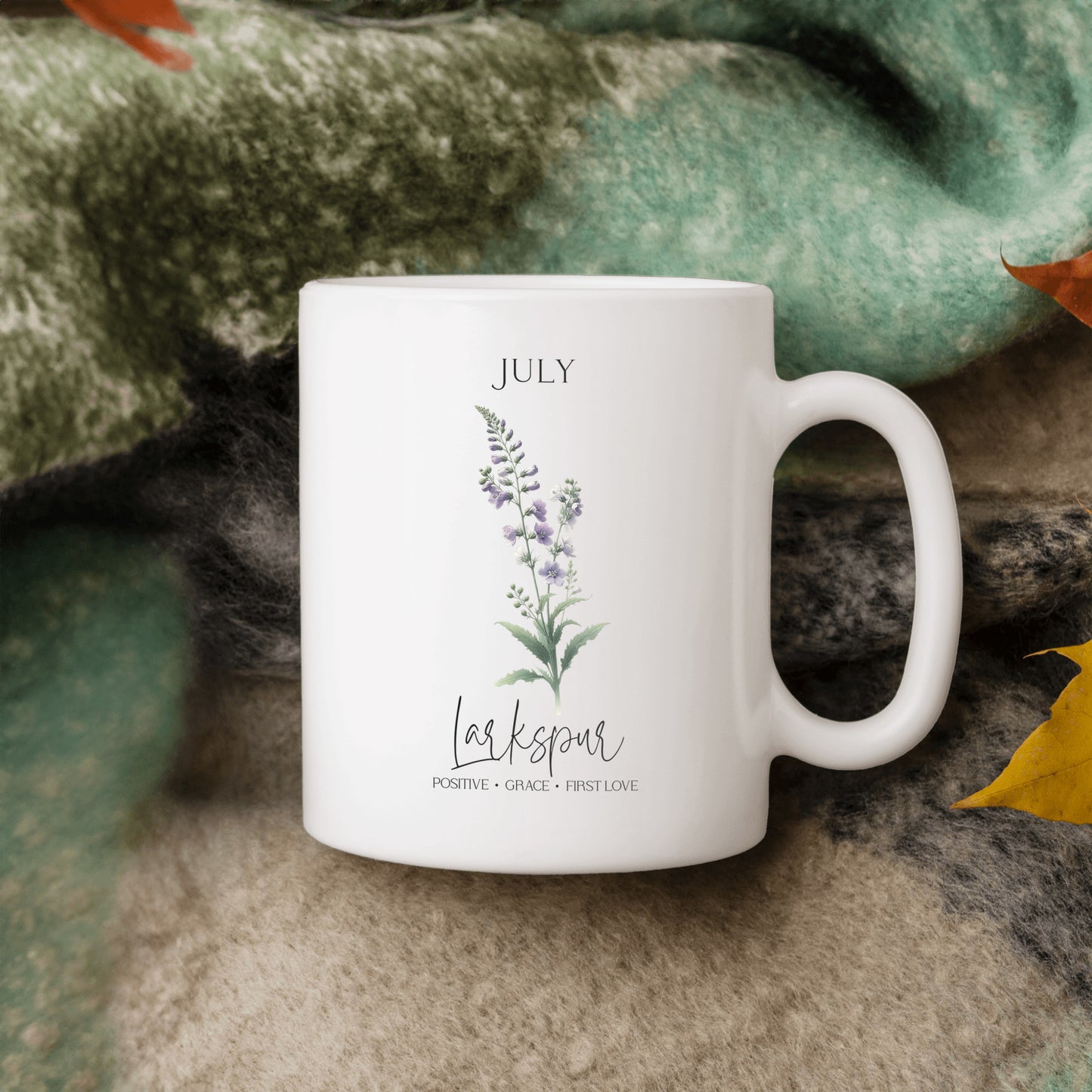 July Birth Month Ceramic Mug