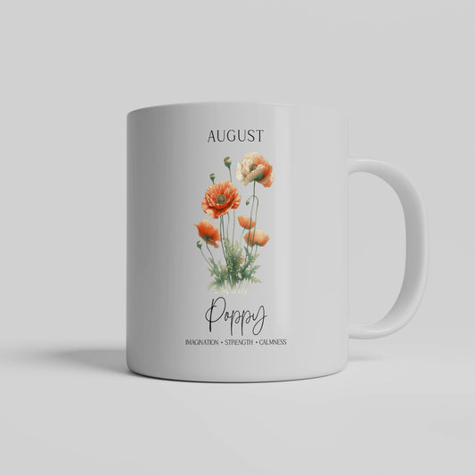 August Birth Month Ceramic Mug