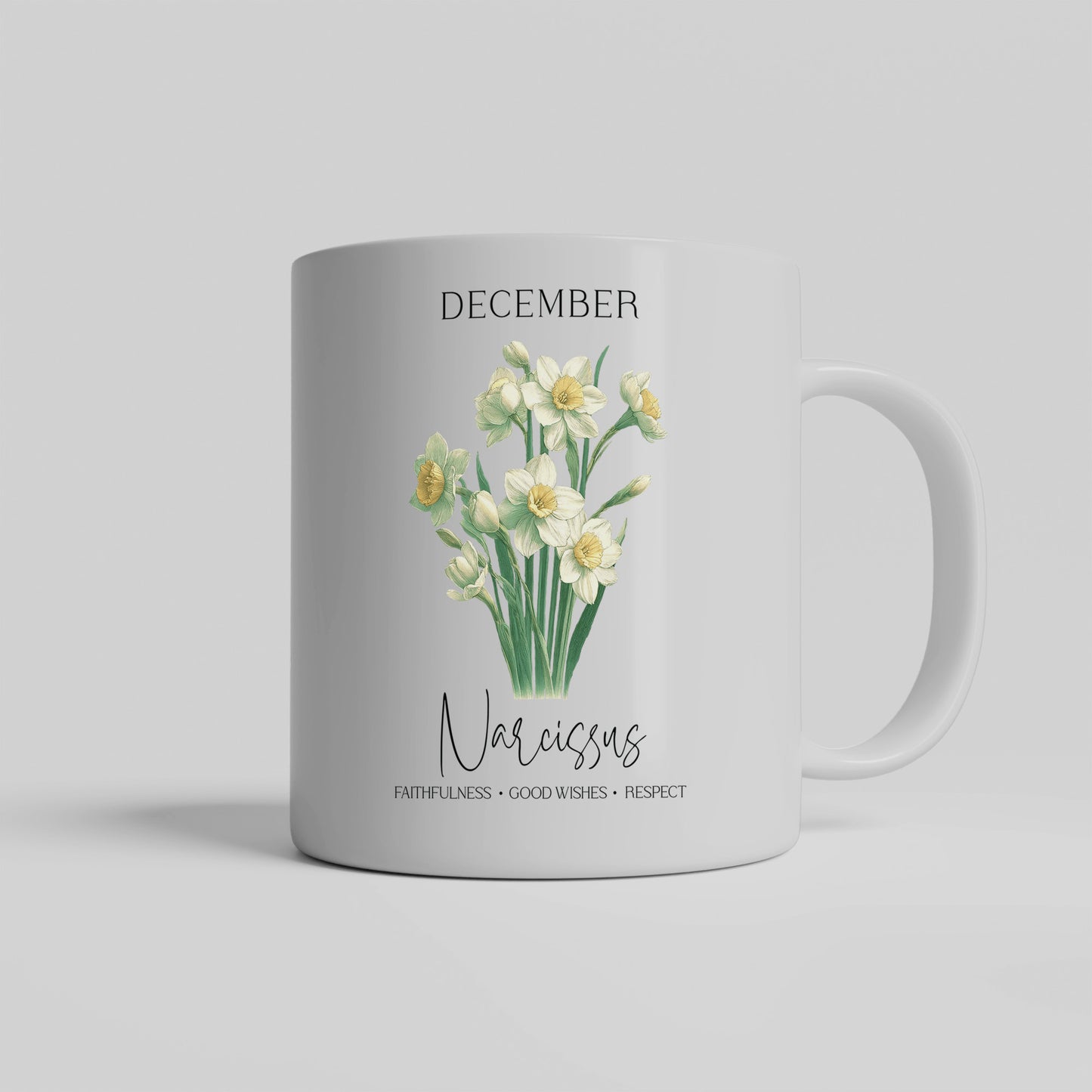 December Birth Month Ceramic Mug
