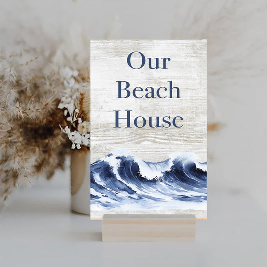 Our Beach House SIGN, Coastal Home Decor