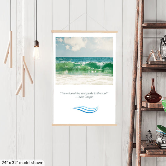 Ocean Hanging Canvas, Beach Saying Gift