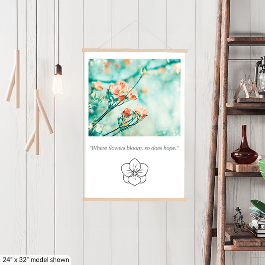 Flower Hanging Canvas, Nature Wall Art
