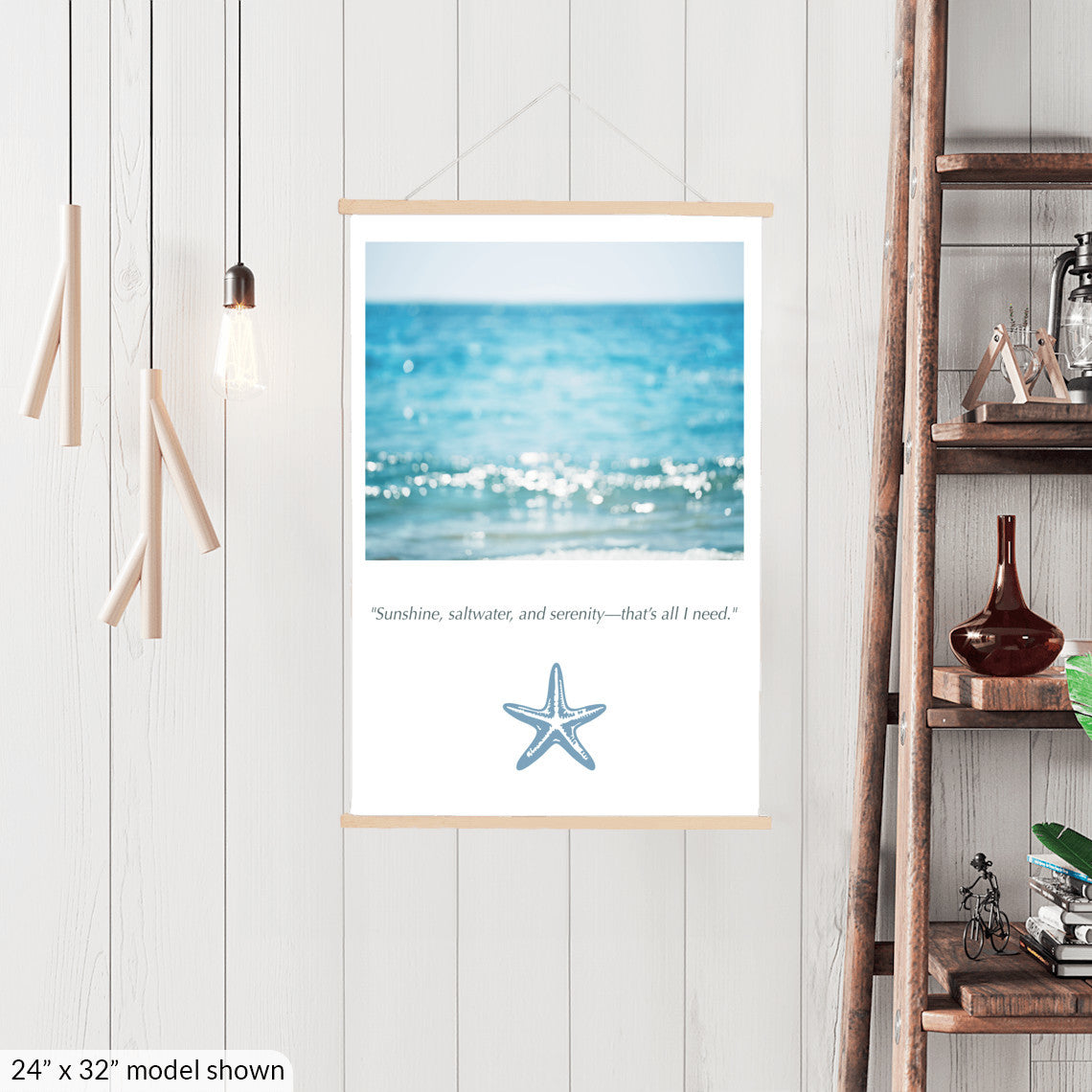 Calming Ocean Canvas, Beach Wall Art