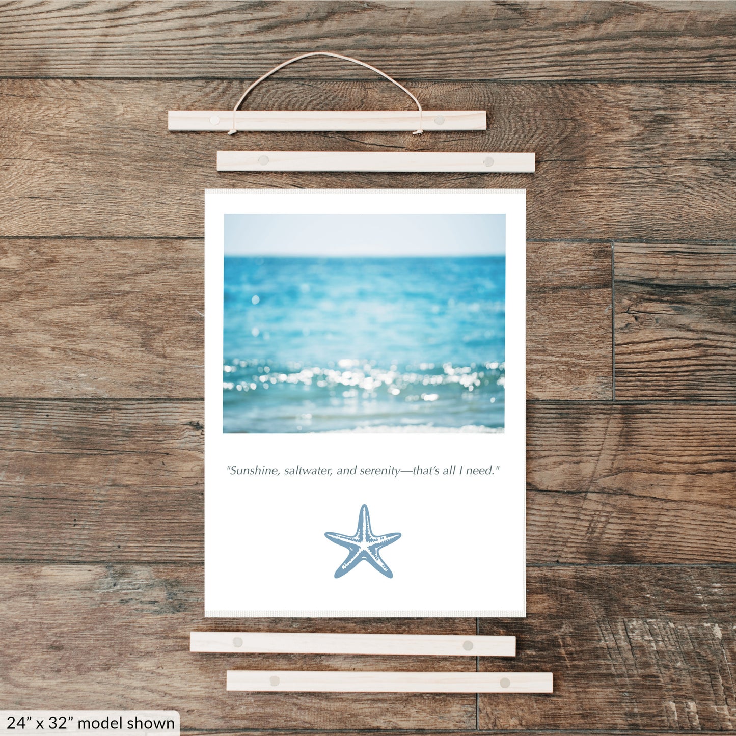 Calming Ocean Canvas, Beach Wall Art