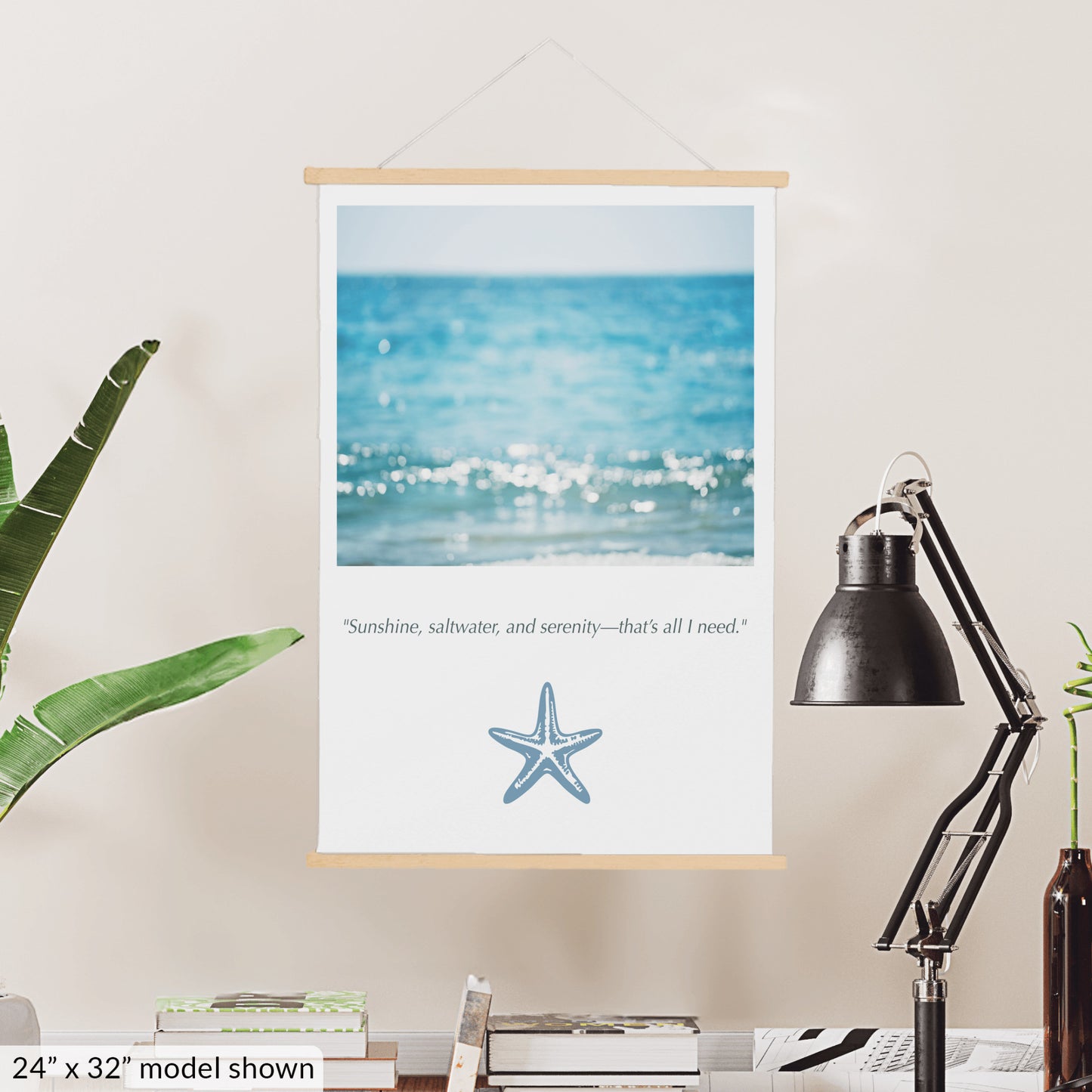 Calming Ocean Canvas, Beach Wall Art