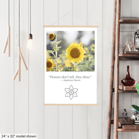 Sunflower Yellow, Flower Hanging Canvas