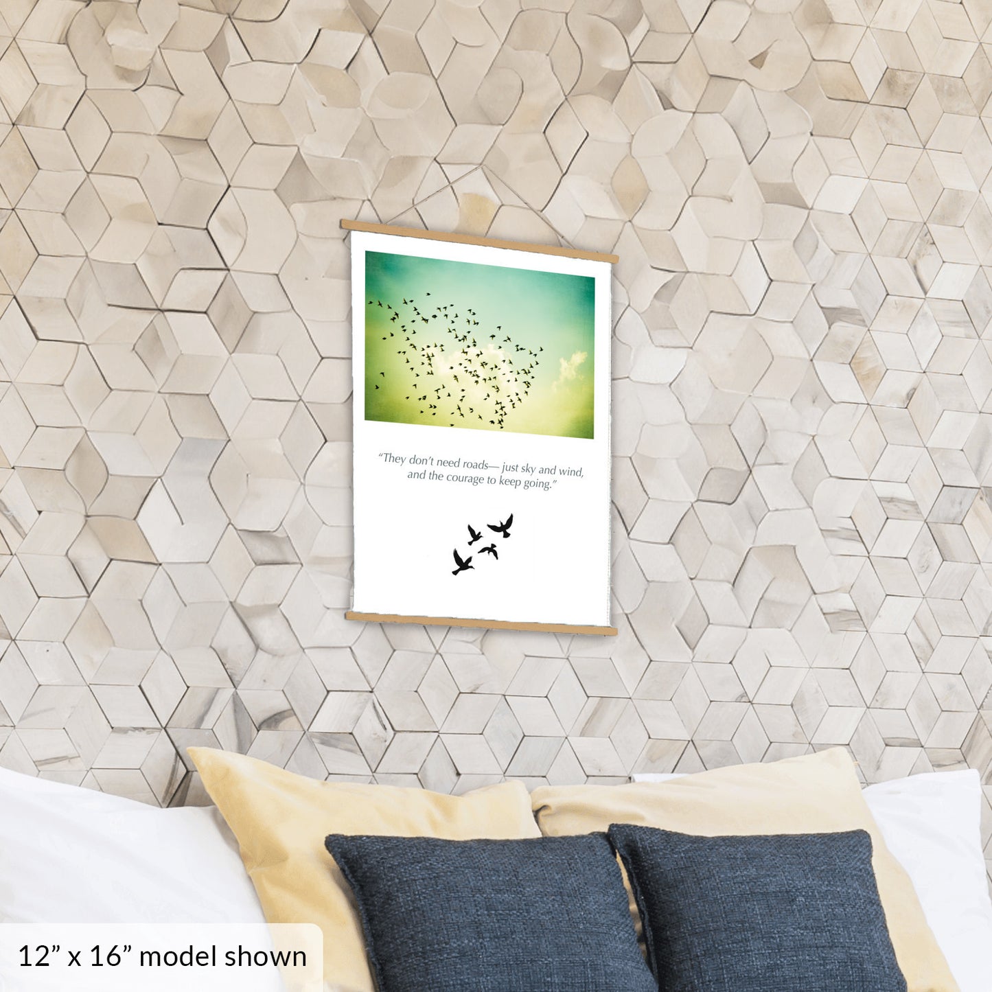 Birds Flying in Sky, Nature Hanging Canvas