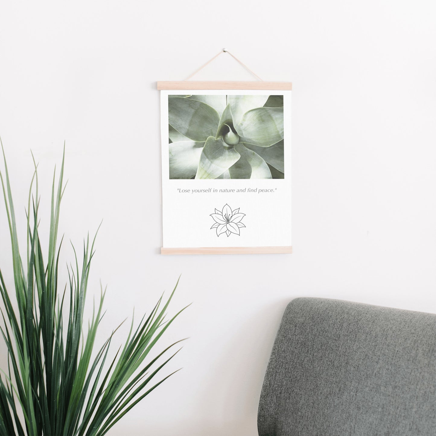 Cactus Nature Canvas, Green Wall Art