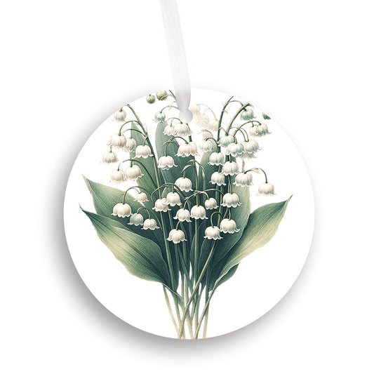 Lily of the Valley Christmas Tree Ornament, Flower Gift