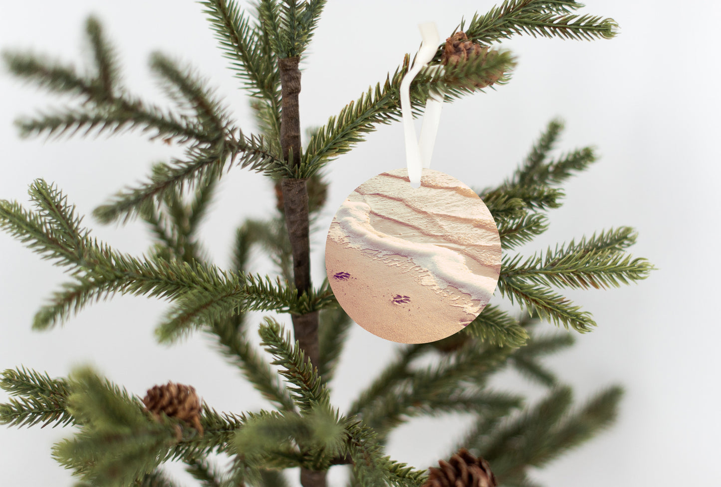 Dog Lover Christmas Ornament, Beach Ocean Gift