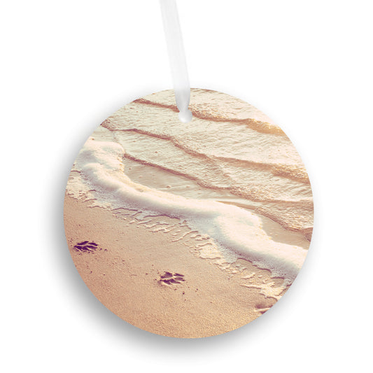Dog Lover Christmas Ornament, Beach Ocean Gift