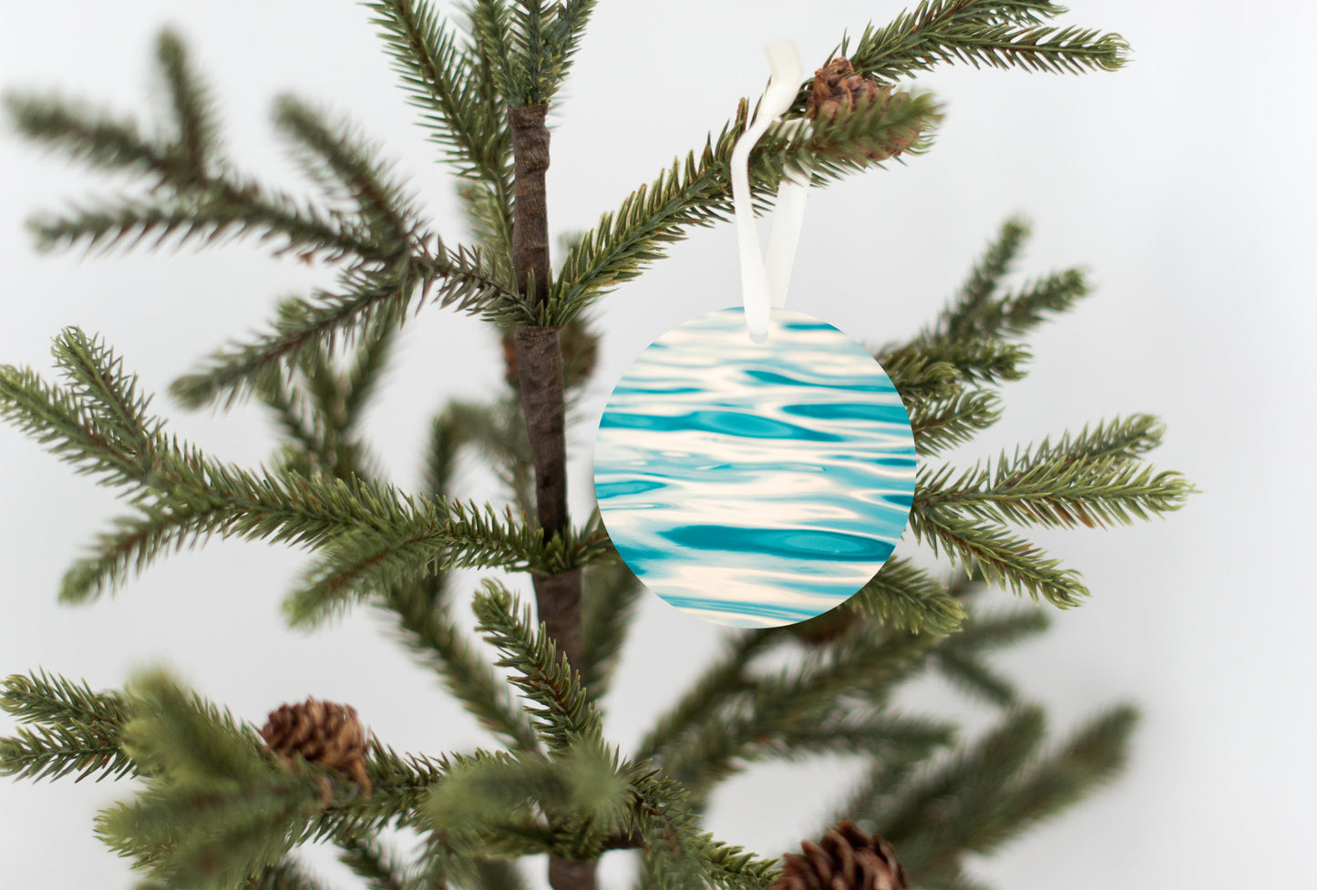 Ocean Water Christmas Ornament, Ocean Lover Gift
