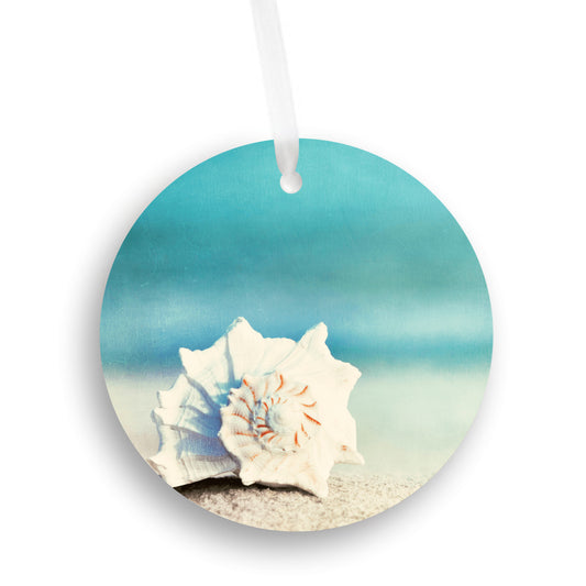 Seashell Christmas Tree Ornament, Beach Lover Gift