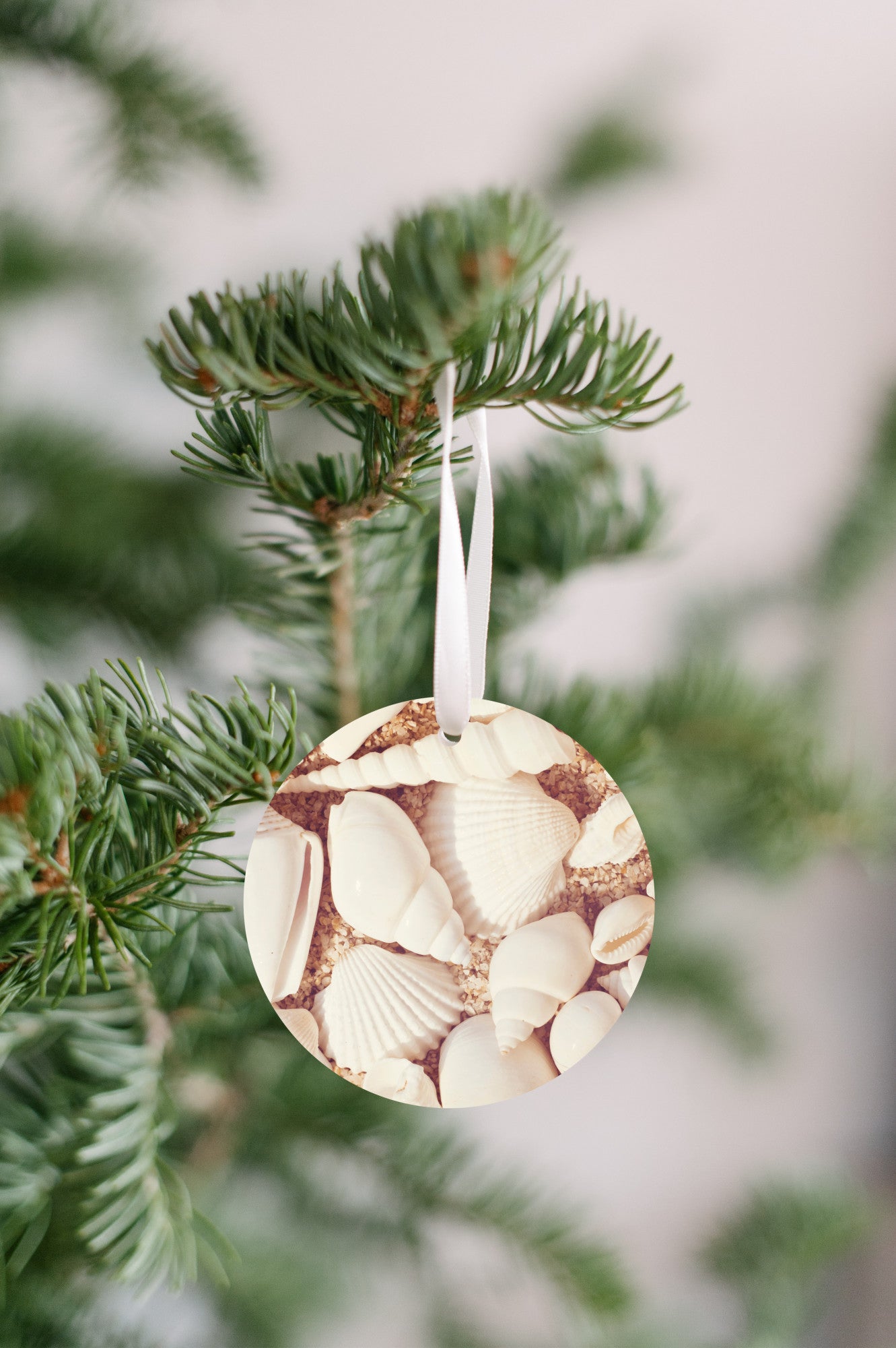 Seashell Beach Ornament, Shells Coastal Gift