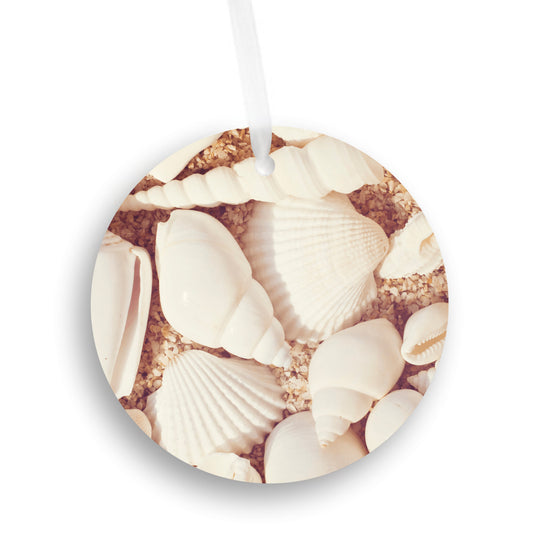 Seashell Beach Ornament, Shells Coastal Gift