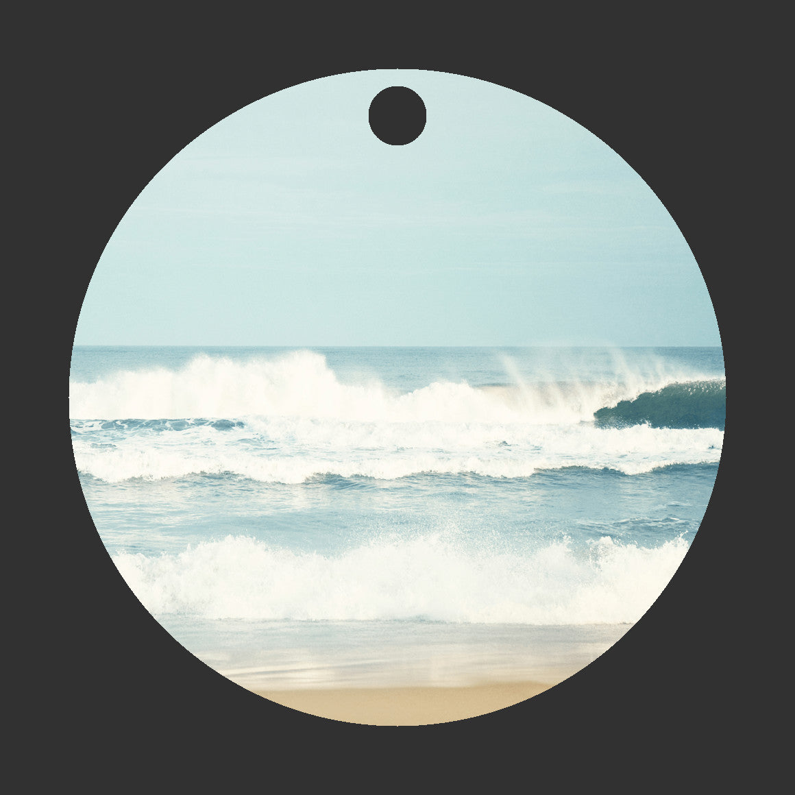 Ocean Beach Christmas Ornament, Sea Wave Gift