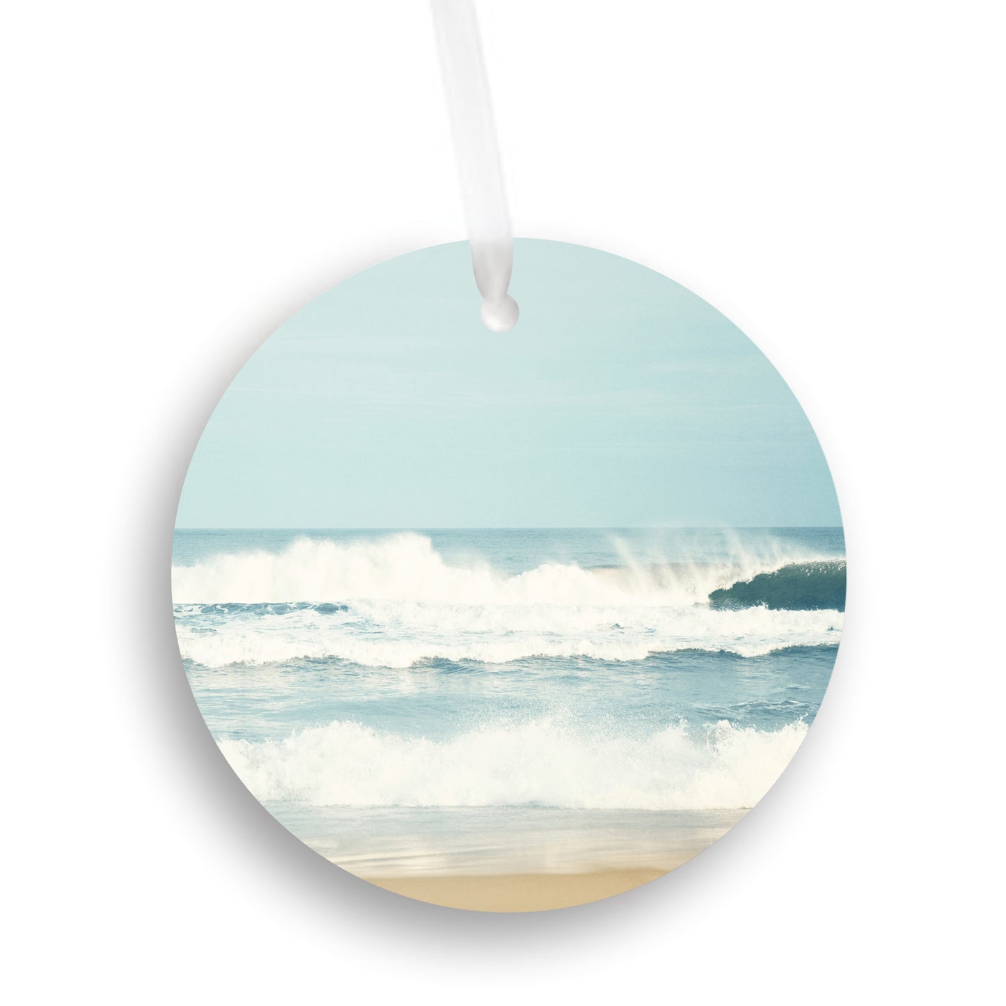 Ocean Beach Christmas Ornament, Sea Wave Gift
