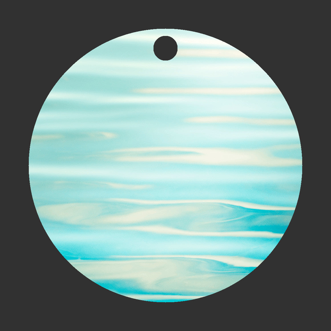 Ocean Water Beach Ornament, Ripples Christmas Gift