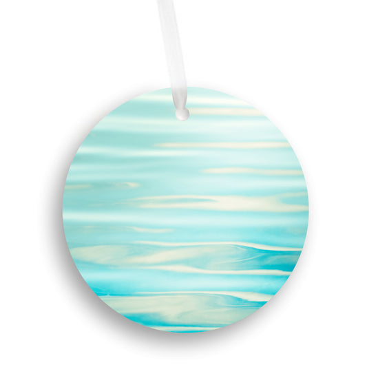 Ocean Water Beach Ornament, Ripples Christmas Gift