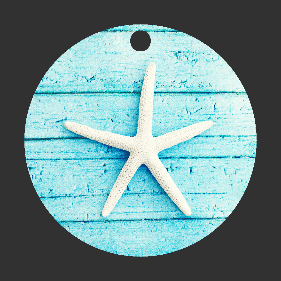 Starfish Beach Ornament, Coastal Christmas Gift