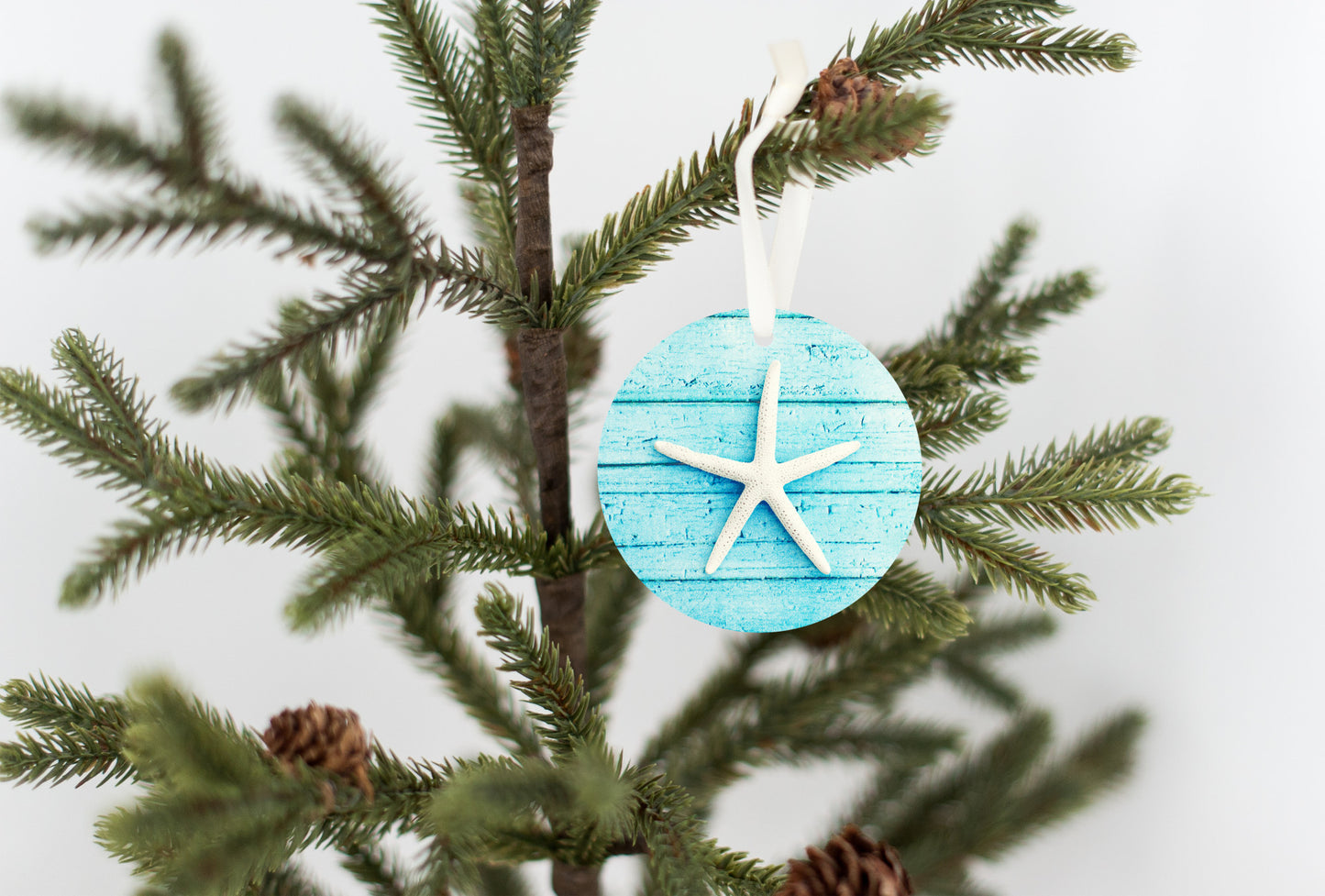 Starfish Beach Ornament, Coastal Christmas Gift