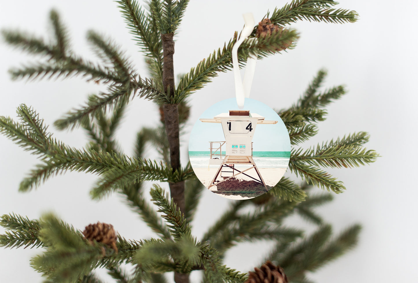 Beach Christmas Gift, Lifeguard Ornament California