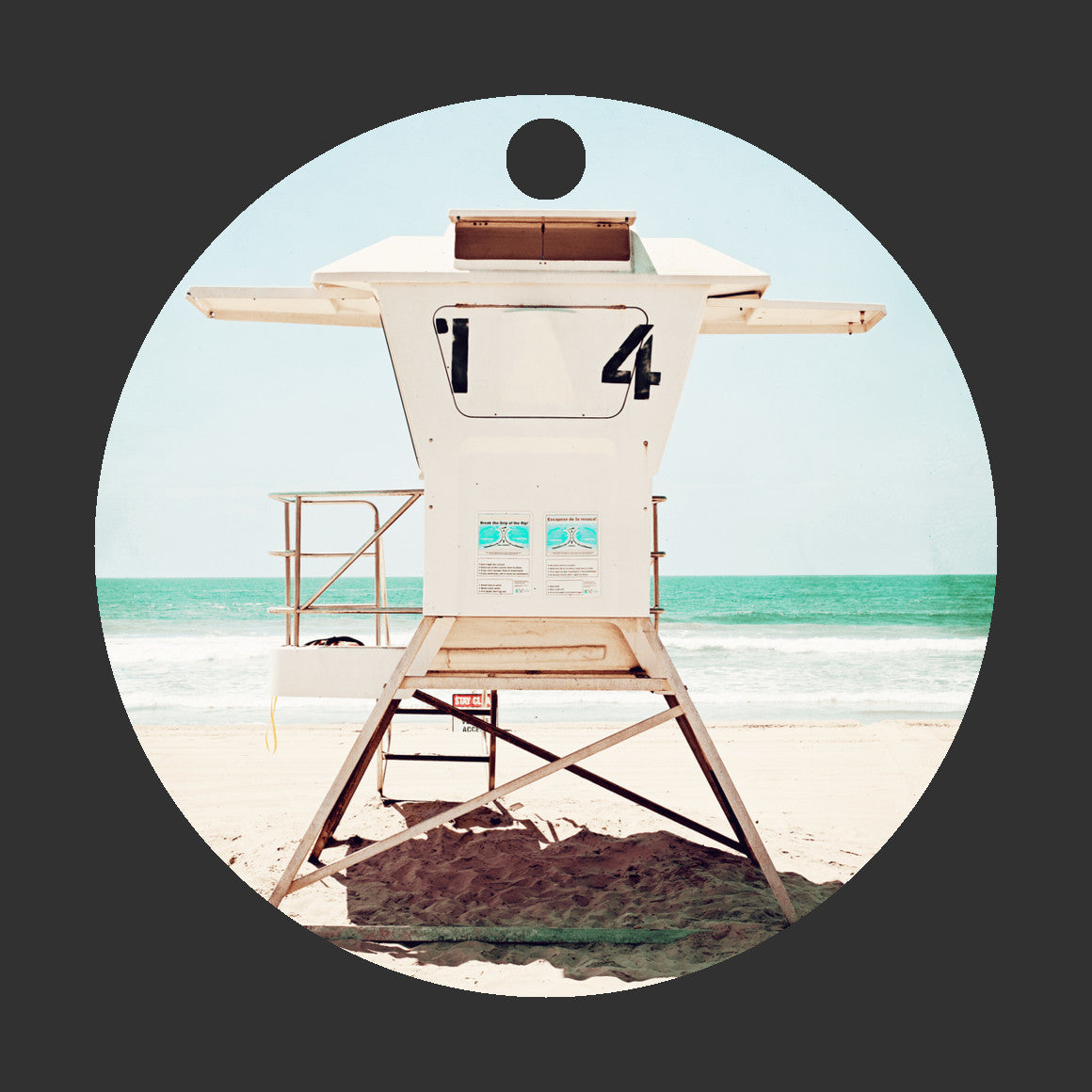 Beach Christmas Gift, Lifeguard Ornament California