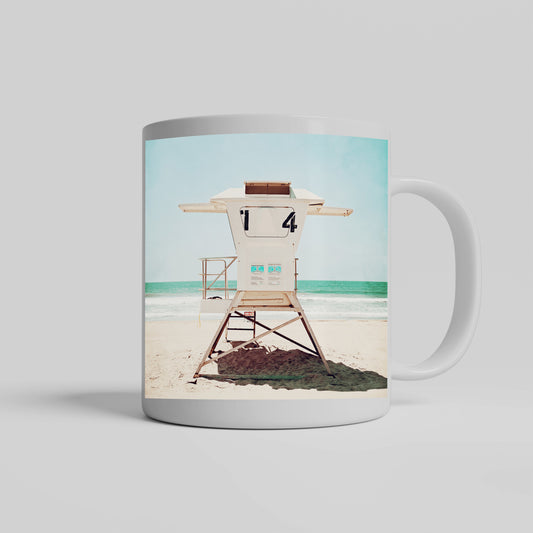 Lifeguard Stand Tower Mug, Beach Mug