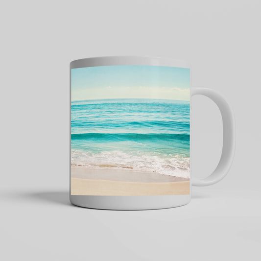 Ocean Seascape Mug, Beach Photography Drinkware