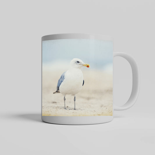 Seagull Beach Mug, Ocean Birds Gift Drinkware