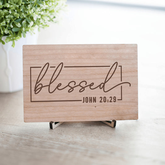 Christian Wood Sign, Bible Verse Gift