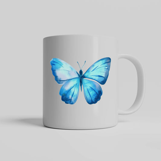 Butterfly Mug Gift, Blue Wings Butterflies