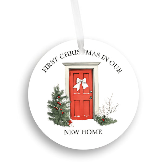 New Home Christmas Ornament, First Holiday Door