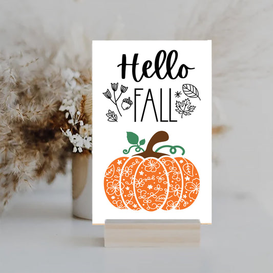 Fall Decor Sign, Autumn Home Art