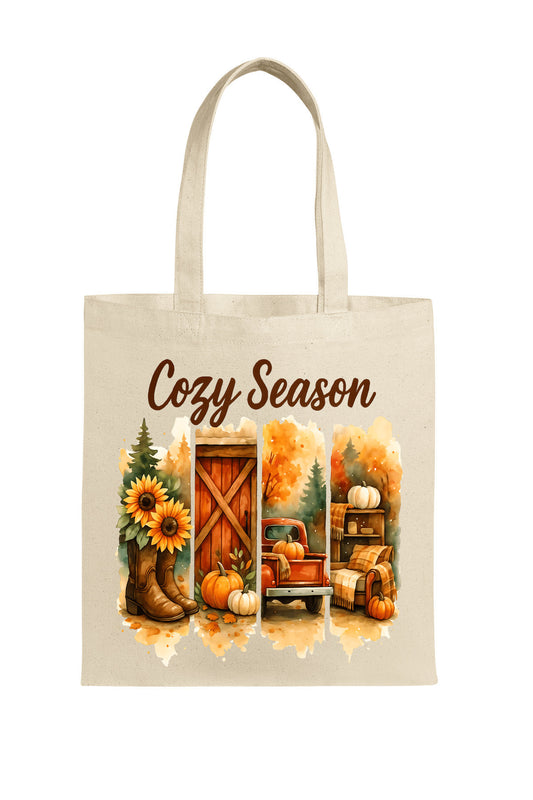 Autumn Fall Canvas Tote