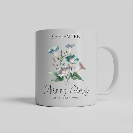 September Birth Month, Ceramic Birthday Mug