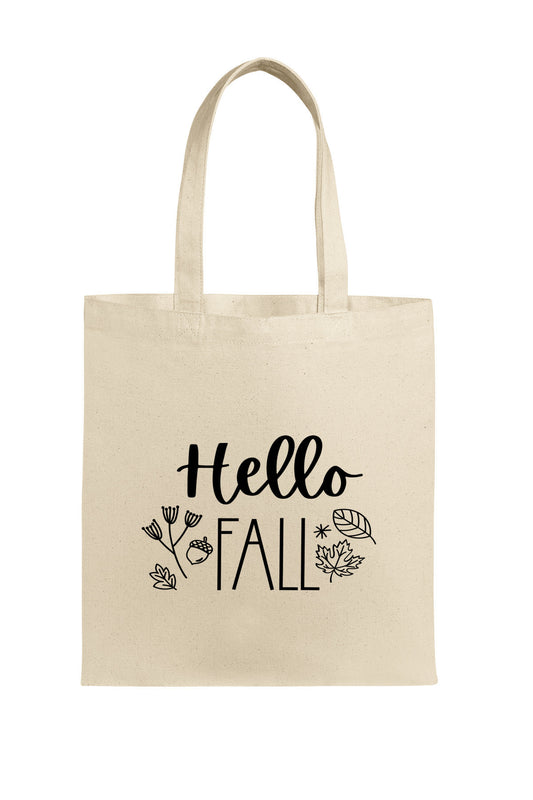 Fall Canvas Tote Bag, Autumn Gift