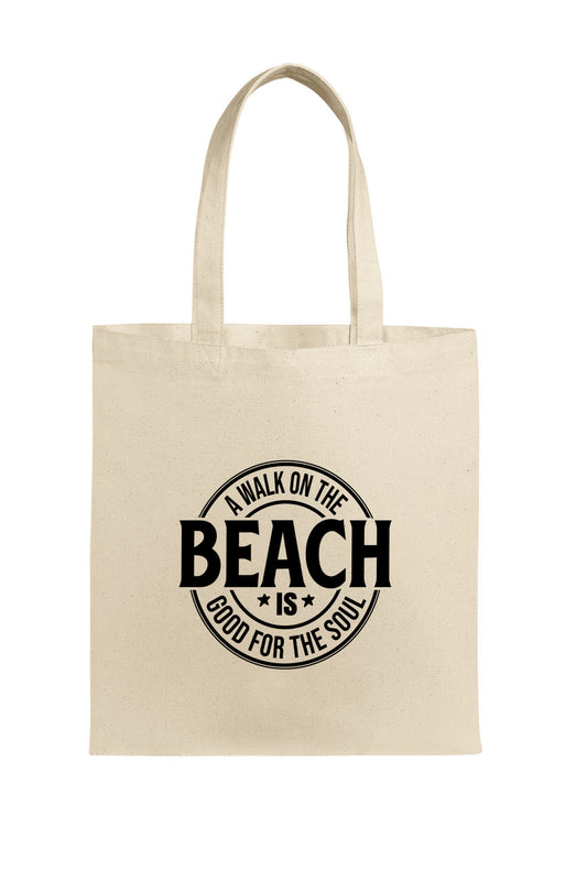 Beach Bag, Seashore Canvas Tote