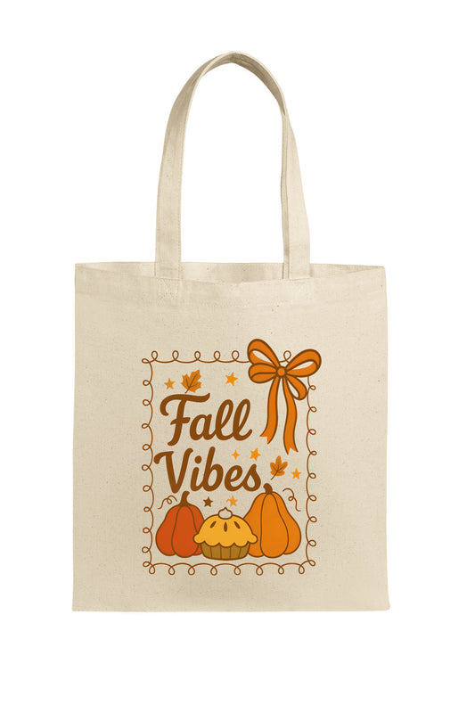 Fall Decor Tote Bag - Autumn Canvas Bag